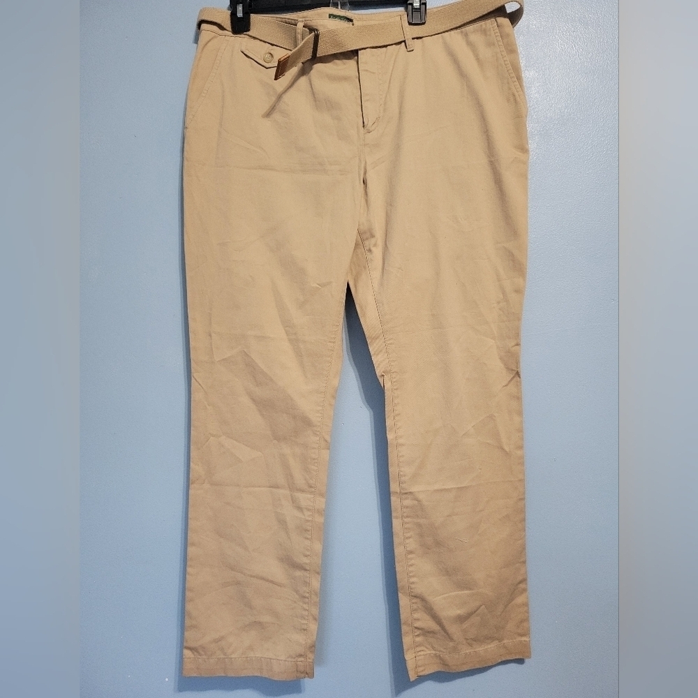 Lauren Ralph Lauren Womens Tan Pants Size 14